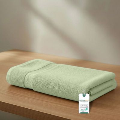 Premium Cotton Towel 70x140cm Bath Towel  , 600 GSM Quick Dry and Durable , Green