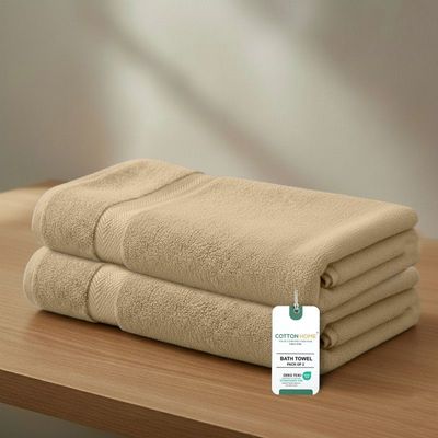 Premium Cotton Towel 70x140cm 2-Piece Bath Towel  , 600 GSM Quick Dry and Durable , Linen