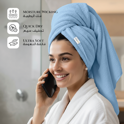 Premium Cotton Towel 90x180cm Bath Sheet  , 600 GSM Quick Dry and Durable , Blue
