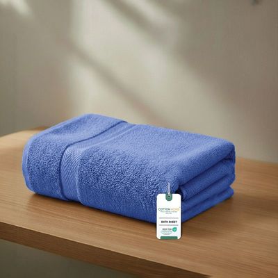 Premium Cotton Towel 90x180cm Bath Sheet  , 600 GSM Quick Dry and Durable , Royal Blue