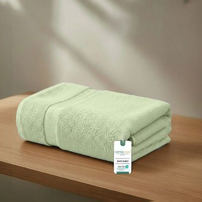Premium Cotton Towel 90x180cm Bath Sheet  , 600 GSM Quick Dry and Durable , Green