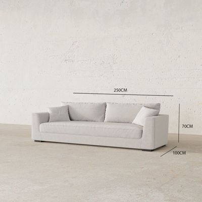 Palmero Italian 3 Seater Sofa Set – Luxury Modern Linen Sofa for Stylish Living