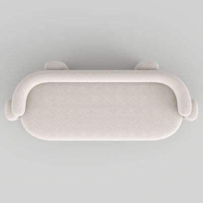 Vector 2 Seater Sofa – Modern White Boucle & Beige Cotton Luxury Living Room Sofa Set