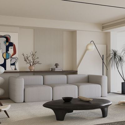 Premium Helsinki Sofa Set – Modern 3 Seater Sofa & Stylish Cotton Blend Upholstery Sofa