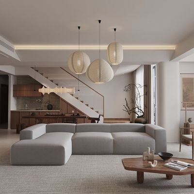 Gian Italian Sofa Set – Luxury 3 Seater Sofa & Modular L-Shaped Sofa in Premium Gray Velvet