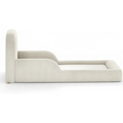 Premium Kids Bed | Luxury Toddler Bed with Safety Rails | Elegant Super Double Bed for Modern Nursery (Beige)