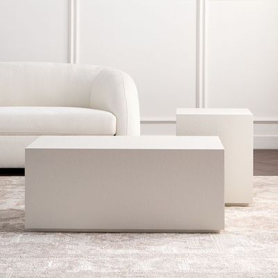Mist 2-Piece Coffee Table Set – Modern Rectangular Nesting Tables & Stylish Living Room Centerpiece