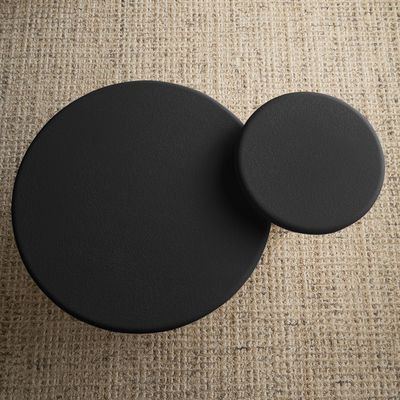 Sway 2-Piece Coffee Table Set – Luxury Round Nesting Tables with Pedestal Base for Modern Living Rooms