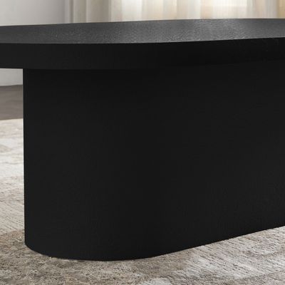 Block Coffee Table – Modern Rectangular Center Table with Textured Finish & Minimalist Design
