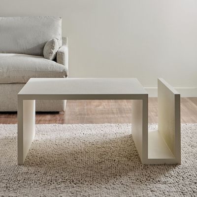 Arch Coffee Table – Modern Rectangular Center Table with Curved Edges & Minimalist Design