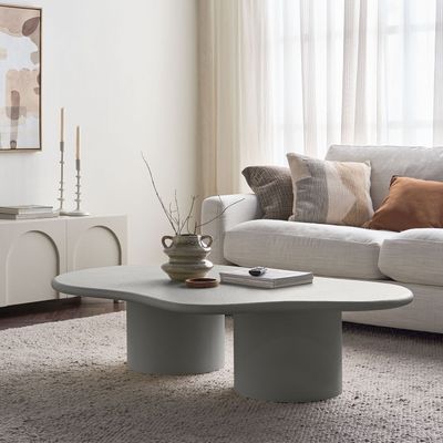 Halo Coffee Table – Luxury Modern Organic Center Table with Sculptural Design