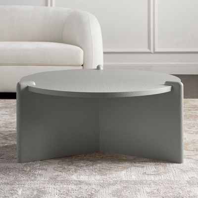 Glimpse Coffee Table – Modern Round Center Table with Unique Three-Leg Design