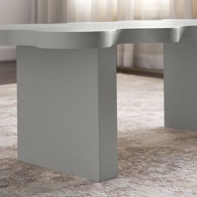 Ripple Coffee Table – Luxury Modern Rectangle Center Table with Artistic Wavy Design