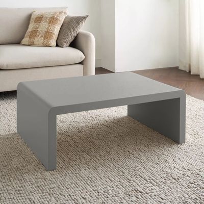 Arch Coffee Table – Elegant Modern Rectangle Center Table with Curved Edges