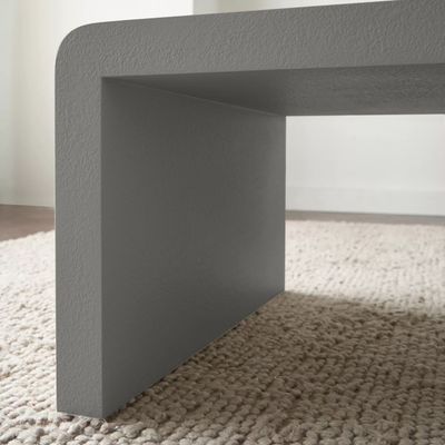 Arch Coffee Table – Elegant Modern Rectangle Center Table with Curved Edges