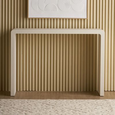 Edgy Console Table – Luxury Modern Rectangle Entryway Table for Living Room & Hallway Décor