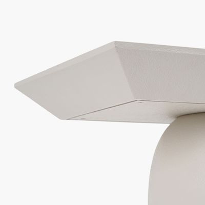 Gothic Console Table – Luxury Modern Entryway Console with Pillar Legs & Chamfered-Edge Design