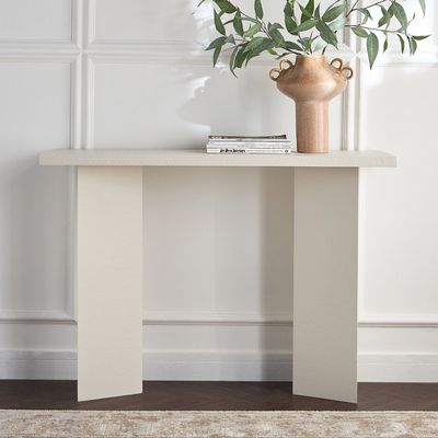 Whisper Console Table – Luxury Modern Entryway Console with Textured Finish for Hallway & Living Room Décor