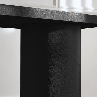 Column Console Table – Luxury Modern Entryway Console with Pedestal Base & Rectangular Top