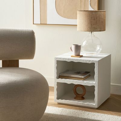 Cloudy Side Table – Luxury Modern Accent Table with Square Design for Stylish Living Room Décor