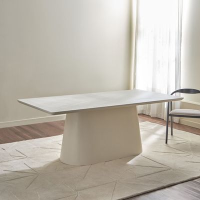 Horizon 8-Seater Dining Table – Luxury Large Dining Table with Sculptural Pedestal Base