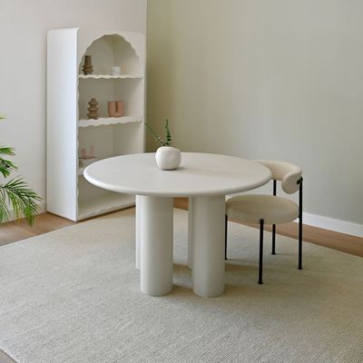 Ember 4-Seater Dining Table – Stylish Round Dining Table for Modern Family Living