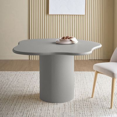 Cloudy 4-Seater Dining Table – Luxury Small Dining Table with Artistic Wave Design