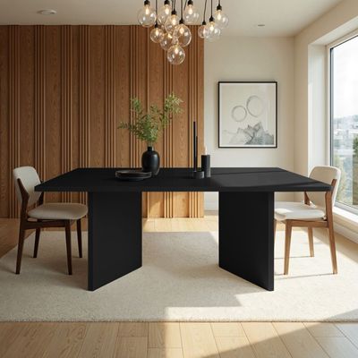 Whisper 8-Seater Dining Table – Luxury Large Dining Table with Twin Pedestal Base Whisper 8-Seater Dining Table – Luxury Large Dining Table with Twin Pedestal Base