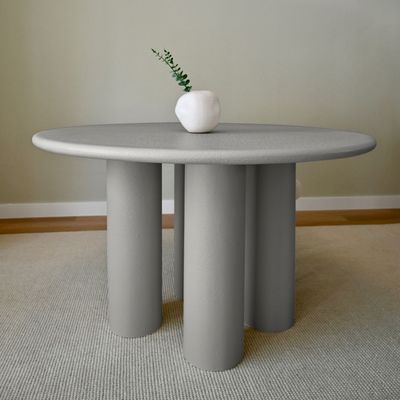 Ember 4-Seater Dining Table – Elegant Round Dining Table for Modern Family Living (Grey) Ember 4-Seater Dining Table – Elegant Round Dining Table for Modern Family Living (Grey)