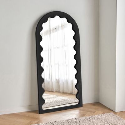 Premium Arch Leaner Mirror – Luxury Full-Length Floor Mirror for Modern Home Décor (Balck)