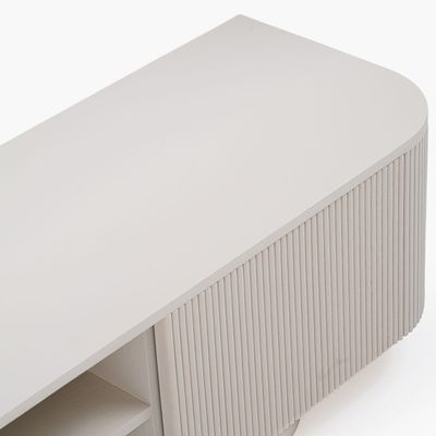 Dune TV Unit – Premium Modern TV Stand with Fluted Detailing & Concealed Storage for Elegant Living Rooms