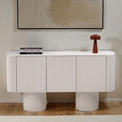 Dune Buffet – Luxury Modern Sideboard Cabinet with Fluted Design for Dining & Entryway Storage