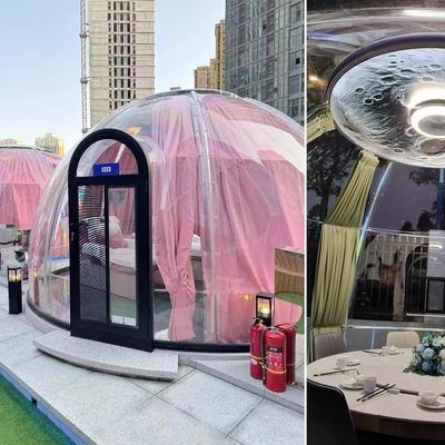 Garden Dome Igloo 4 Meter Clear Bubble Tent Outdoor for Garden, Weather Proof Pod Camping Patio Igloo Tent for Backyard Canopy Gazebos Screen House Room Lean to Greenhouse