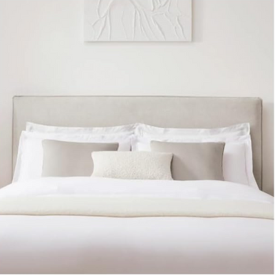 Dnbeu Hydraulic Storage Bed In Soft Fabric Beige (Super King)