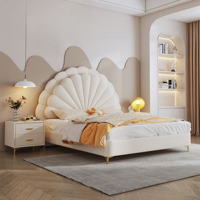 Dazzy Sunrise Cute Princess Bed In Soft Fabric King Size