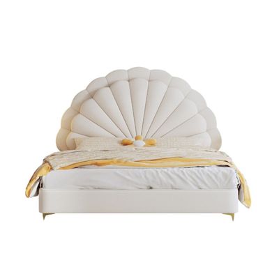 Dazzy Sunrise Cute Princess Bed In Soft Fabric Queen Size with 2 Bed Side Tables