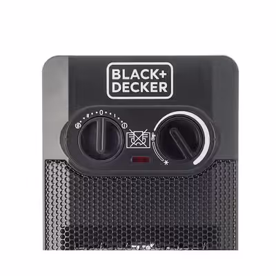 BLACK+DECKER PTC Heater, 2000W Ceramic Fan Heating Element, 2 Heat Settings, Cooling Fan, Anti-Freeze Function, 80-Degree Rotating Function, Auto Cutoff System, Safety Tip-Over Switch, Black - HX340-B5 BLACK+DECKER PTC Heater, 2000W Ceramic Fan Heating Element, 2 Heat Settings, Cooling Fan, Anti-Freeze Function, 80-Degree Rotating Function, Auto Cutoff System, Safety Tip-Over Switch, Black - HX340-B5
