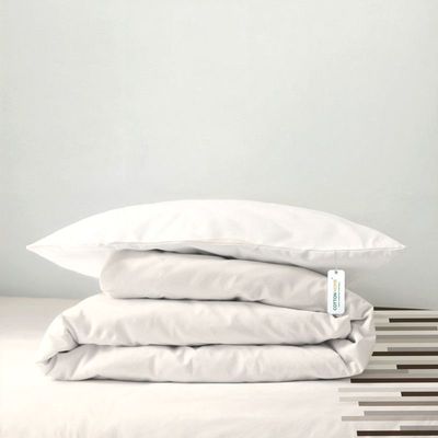 Cotton Home Premium Cotton 4PC Adult Comforter  Set Includes 1PC Comforter 160x220cm ,1 Fitted Sheet  120x200cm, and 2 Pillowsham 50x75+5cm , Choco Stripes 