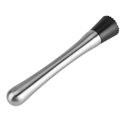 Stainless Steel Muddler with Tenderizer Head, (9"/22cm)