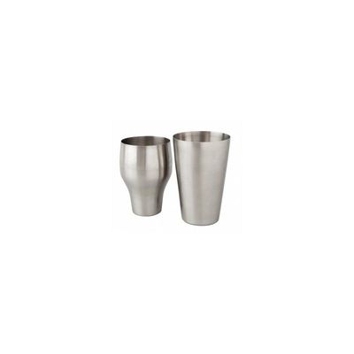 Polished Stainless Steel Cocktail Shaker, 2 pieces, 20oz/60cl