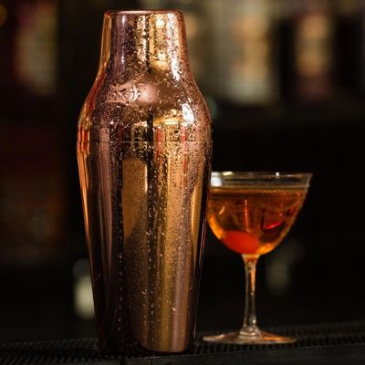 Polished Copper Cocktail Shaker, 2 pieces, (20oz/60cl)