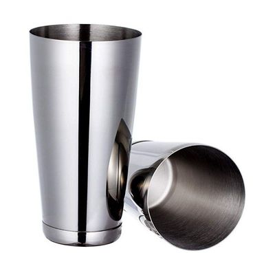 2-Pieces Set of Stainless Steel Boston Bar Shakers,  (30oz/80cl) & (18oz/54cl)