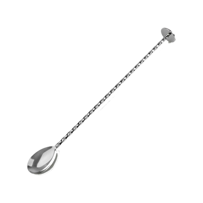 Stainless Steel Bar Spoon with Muddler, (11"/30 cm)