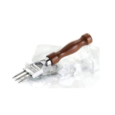 Ice Pick 3 Prongs With Wooden Handle, 7"/18cm