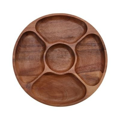 Round Wooden Fruit Tray (32x32x3.6)cm