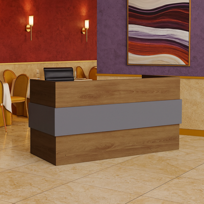 Modern Reception Desk | Premium Office Desk & Elegant Front Counter Table for Office, Hotels, Restaurants Furniture (Dust GREY)
 Modern Reception Desk | Premium Office Desk & Elegant Front Counter Table for Office, Hotels, Restaurants Furniture (Dust GREY)
