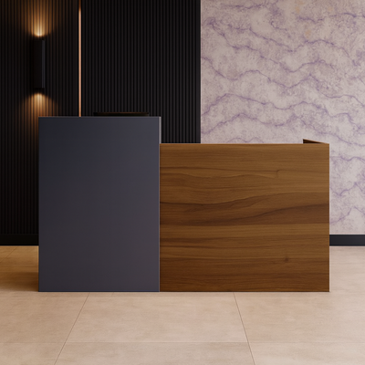 Modern Front Desk | Premium Office Counter Table | Reception Desk for Office, Hotels, Restaurants, Apartment Furniture (Grey)
 Modern Front Desk | Premium Office Counter Table | Reception Desk for Office, Hotels, Restaurants, Apartment Furniture (Grey)