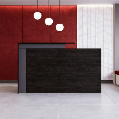 Luxury Front Desk | Elegant Office Counter Table | Space-Saving Reception Desk for Office, Hotels, Restaurants, Apartment Furniture (Black) Luxury Front Desk | Elegant Office Counter Table | Space-Saving Reception Desk for Office, Hotels, Restaurants, Apartment Furniture (Black)