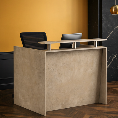 Premium Reception Desk | Luxury Office Counter & Front Desk for Office, Hotels & Restaurants Furniture (Grey)
 Premium Reception Desk | Luxury Office Counter & Front Desk for Office, Hotels & Restaurants Furniture (Grey)