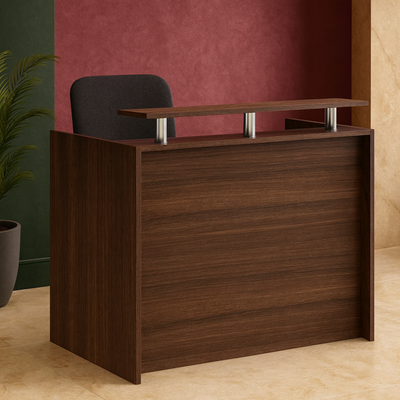 Premium Reception Desk | Luxury Office Counter & Front Desk for Office, Hotels & Restaurants Furniture (Brown)
 Premium Reception Desk | Luxury Office Counter & Front Desk for Office, Hotels & Restaurants Furniture (Brown)